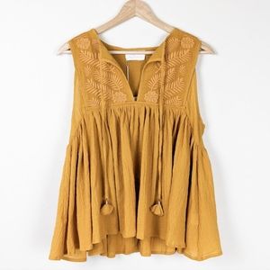 NWT Auguste Akira Blouse, Amber